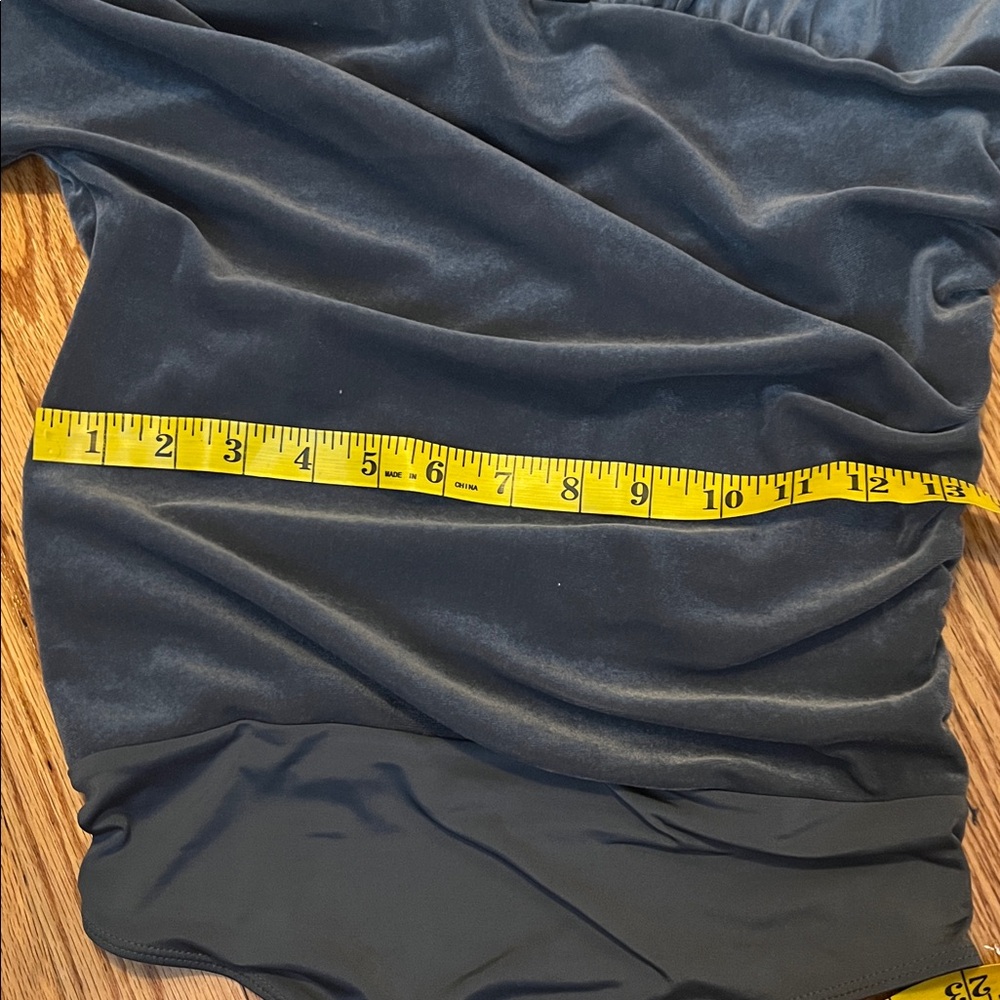 FINAL DROP! GRAY Express Velvet Bodysuit - Picture 6 of 6